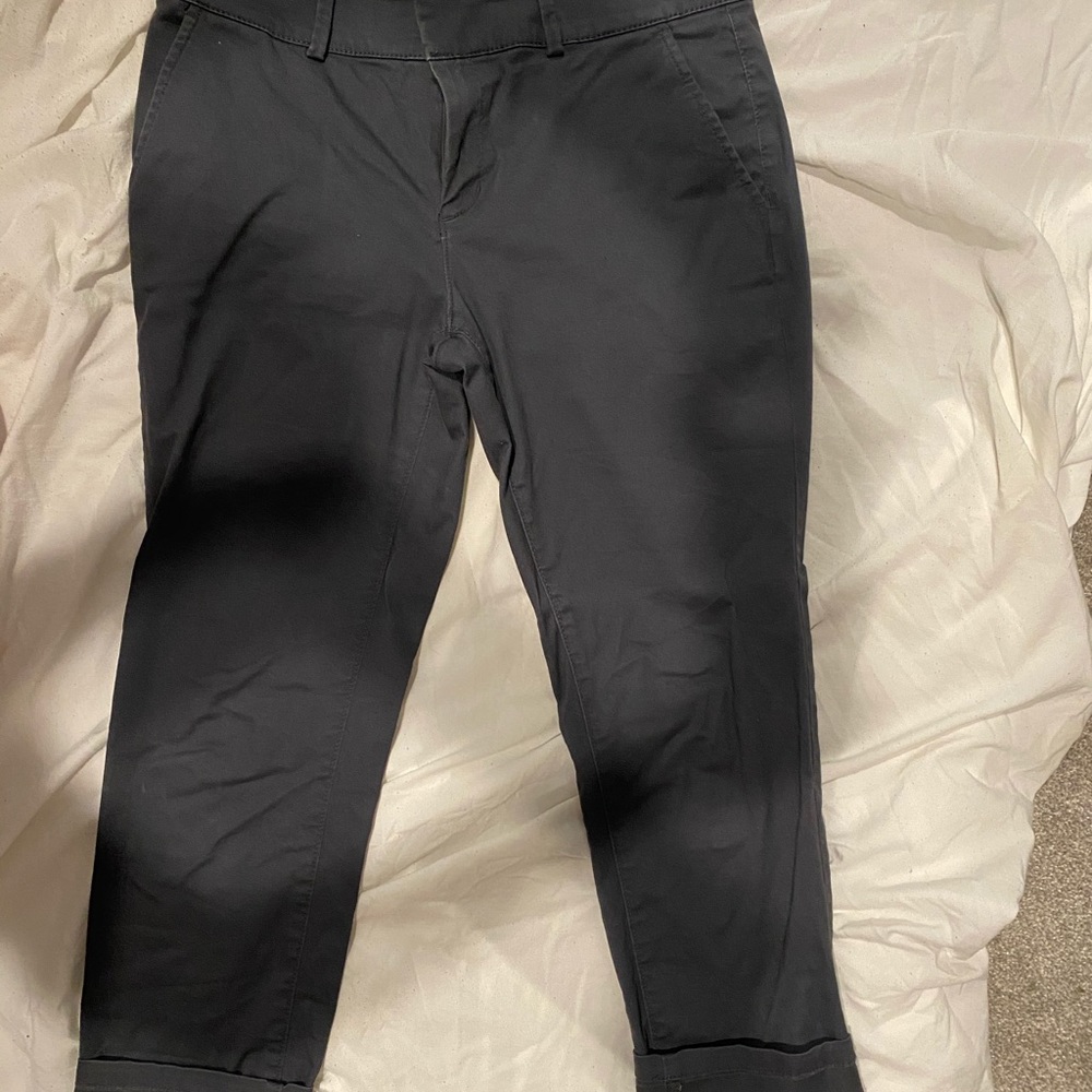 The Loft grey chino pants size 8 petite